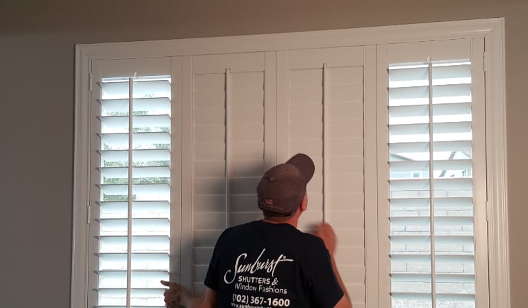 Installation of plantation shutters in New Brunswick